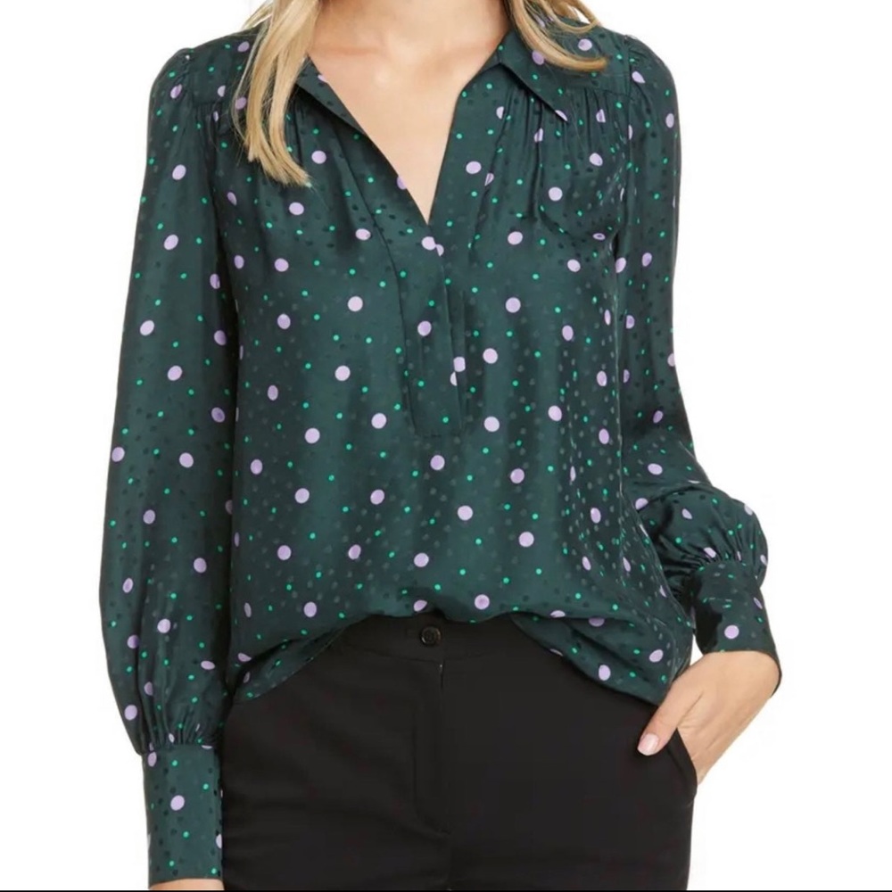 NWT Kate Spade Pop Dots Blouse